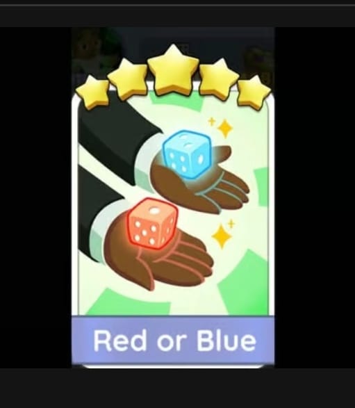 RED OR BLUE- 5🌟 Set 18-5 - Monopoly Go Sticker