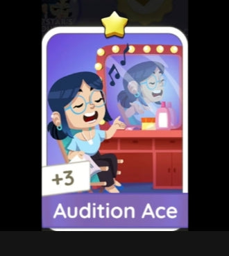 AUDITION ACE - 1🌟 Set 1-3 Monopoly Go Sticker