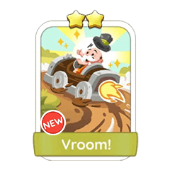VROOM! - 2🌟 Set 7-7 - Monopoly Go Sticker